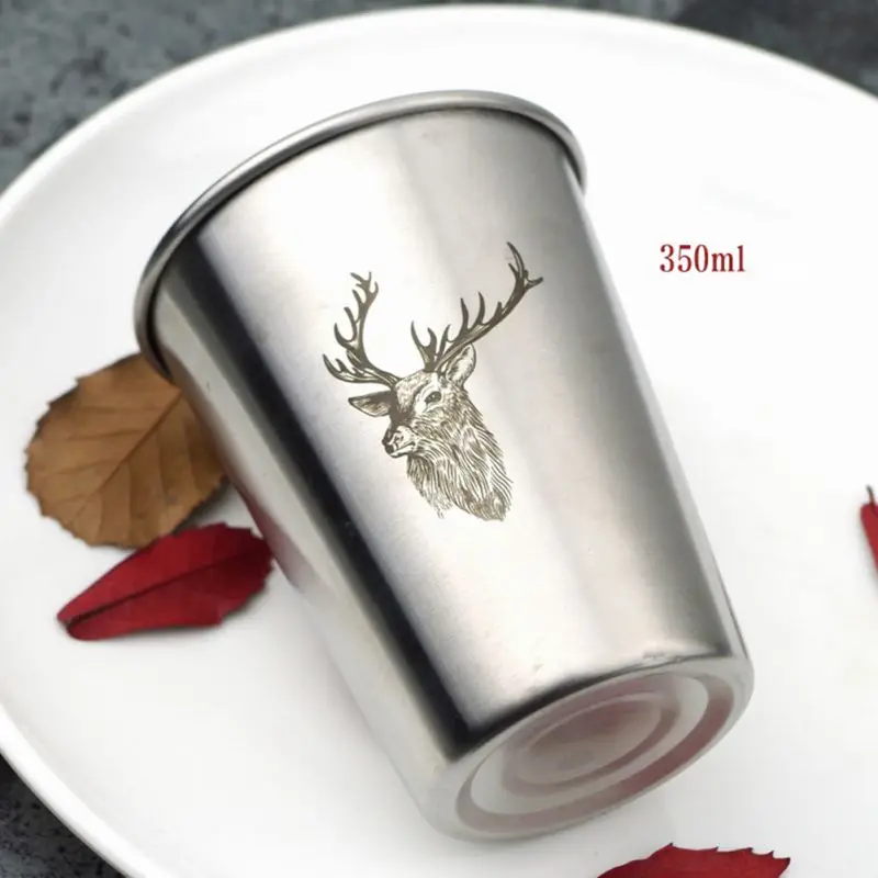 

Nordic Simple Industrial Style Flamingo Stainless Steel Beer Cold Water Toothbrush Couple Cup Stainless Steel Cup