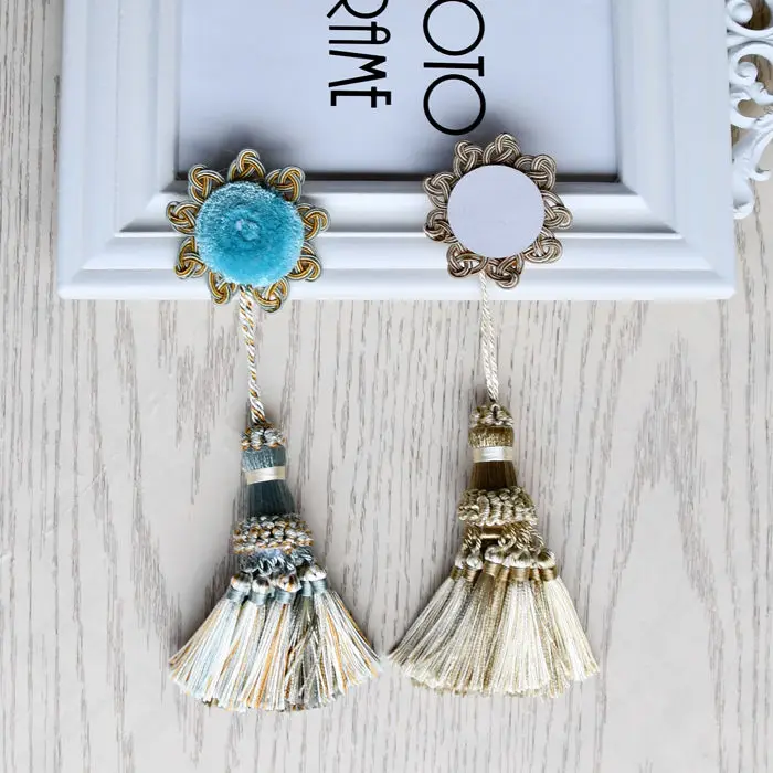 

1Pc Small Tassel Fringe Trim Craft Tassels Curtain Hanging Pendant DIY Room Accessories Key Tassel Wedding Jewelry Accessories