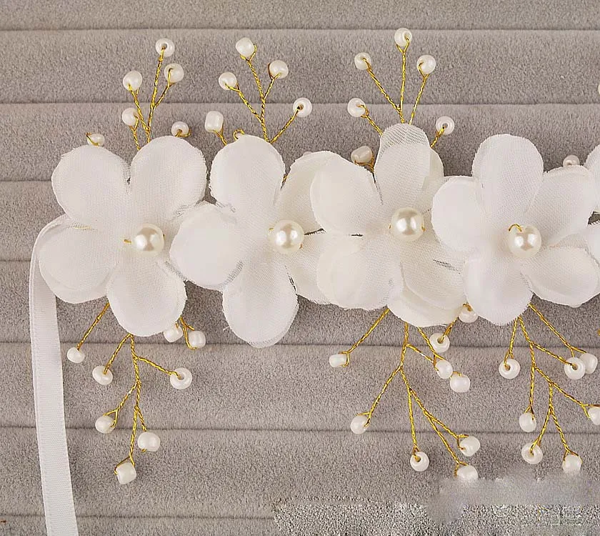 Серия для невесты и женщин ручная работа шелковая лента волос свадебный головной