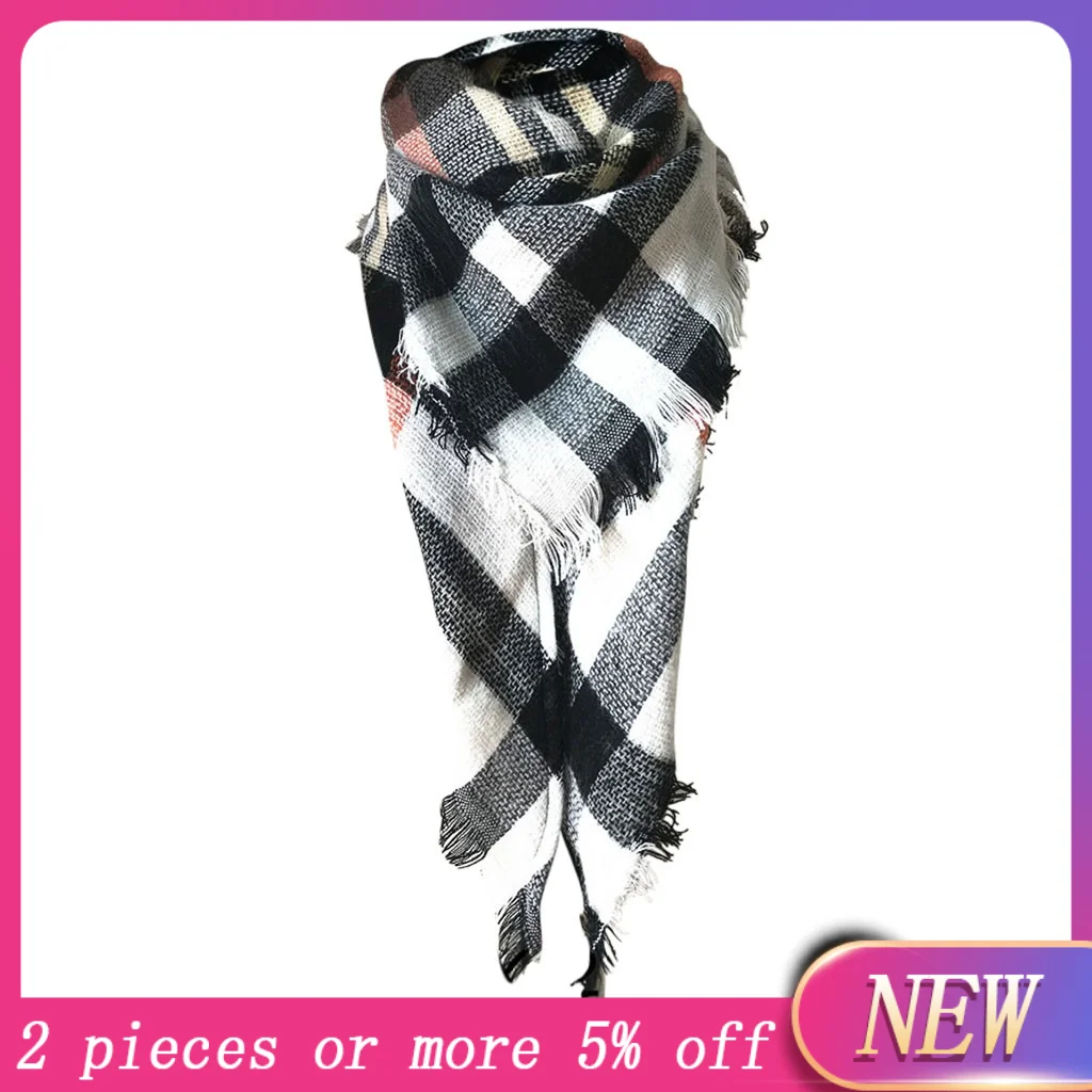 2020 Весна Зима Новая женская теплая длинная шаль цветной шарф Повседневный Шарф