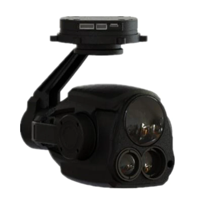 

30x zoom camera for uav gimbal 3 axis stabilized with laser rangefinder for surveillance / inspection