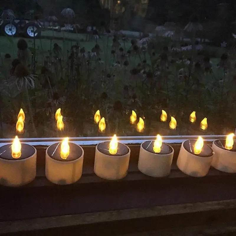 

New Solar Electronic Candle Light Outdoor Wedding Love Birthday Candle Solar Eco-Friend Decoration Energy Romantic Light