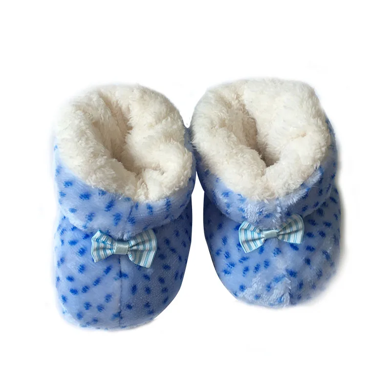 Детские плюшевые домашние тапочки для девочек и мальчиков милые носки-тапочки с