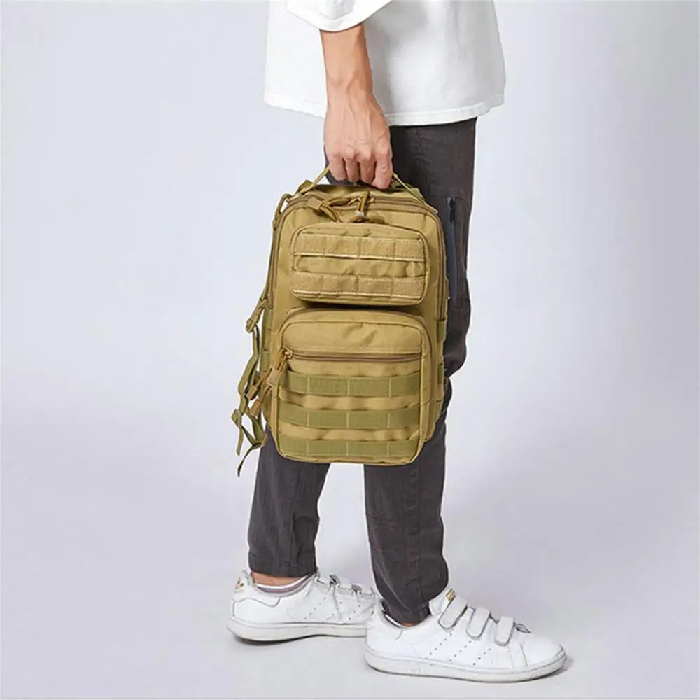 

Portable Backpack Shoulder Bag Nylon Chest Pack Male Phone Pocket Wallet Crossbody Bag Multifunctional Outdoors Climbing