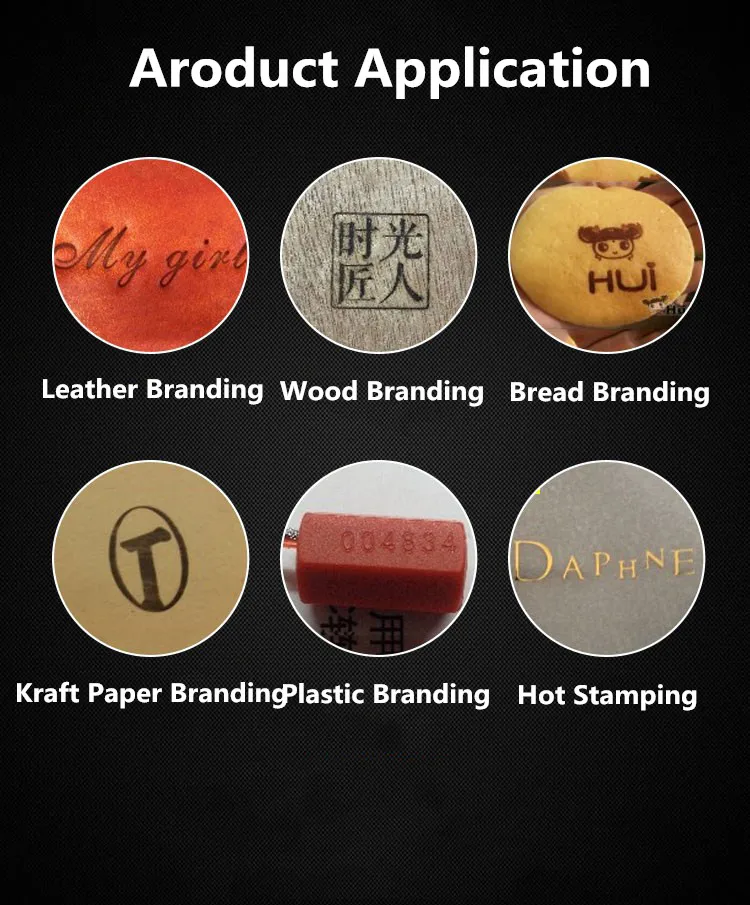 

Handheld leather wood paper embossing tool hot stamping machine embossing for wedding cake logo embosser branding iron