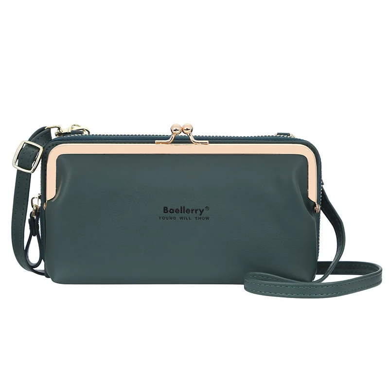 

Baellerry Brand Women Long Wallet Korean Style Large Capacity Zipper Mobile Phone Bag Fashion Crossbody Bags for Women Bolsas