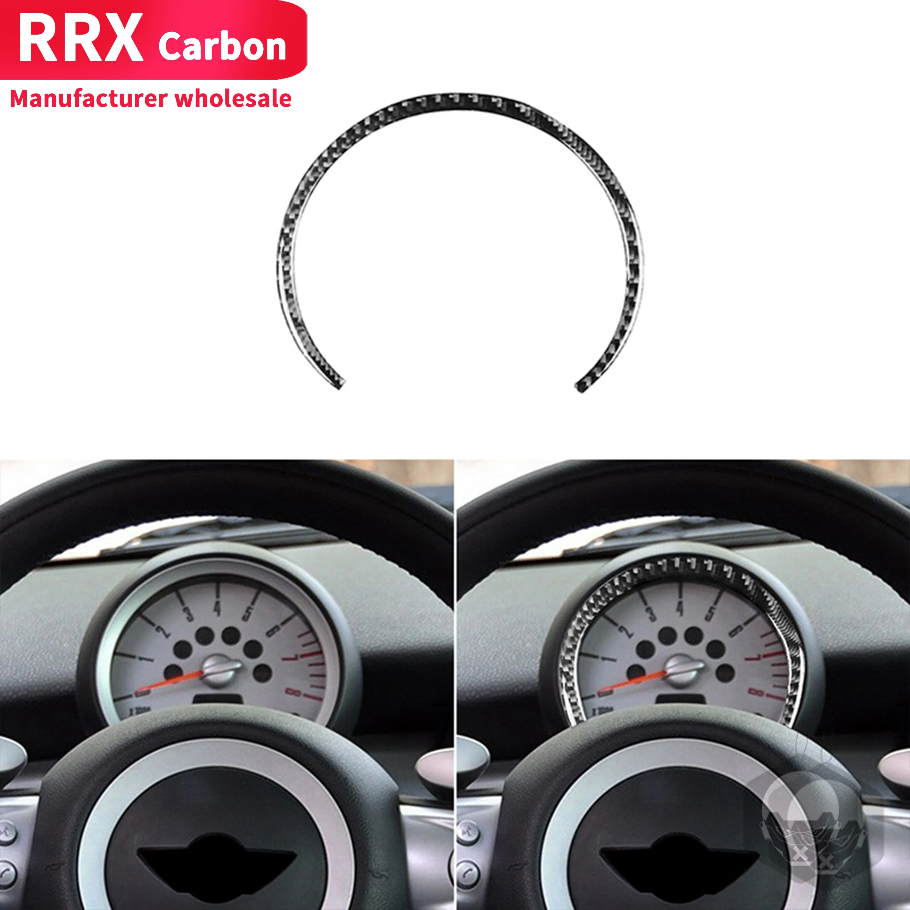 Наклейки из углеродного волокна для Mini Cooper Hardtop Clubman Convertible R55 R56 R57 тахометр