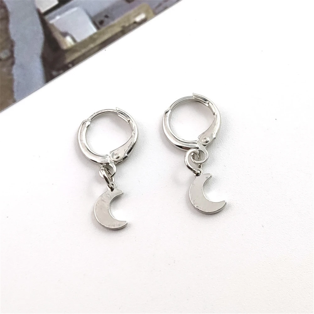 Новинка 2020 Модные металлические серьги в форме звезды и Луны женские