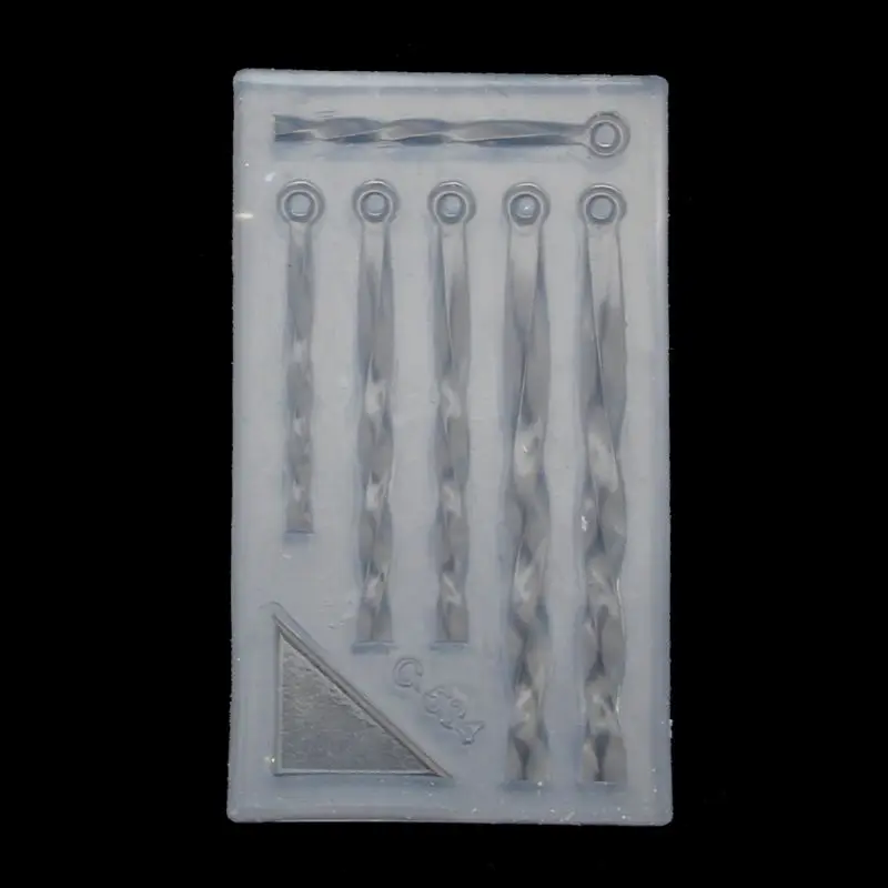 DIY серьги ожерелье Бар формочка для силиконовой Подвески эпоксидная смола формы