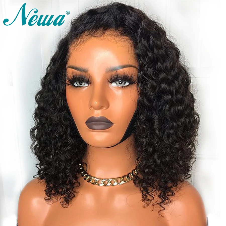 Парик Newa Hair 360 на сетке спереди с детскими волосами бразильские предварительно