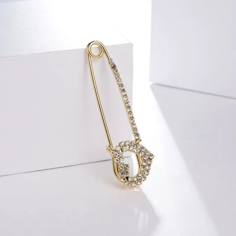 

Miraculous Flower Pendant Pins Crystal Rhinestone Brooch For Women Cardigan Scarf Buckle Clips Hat Clothes Simple Lapel Pin