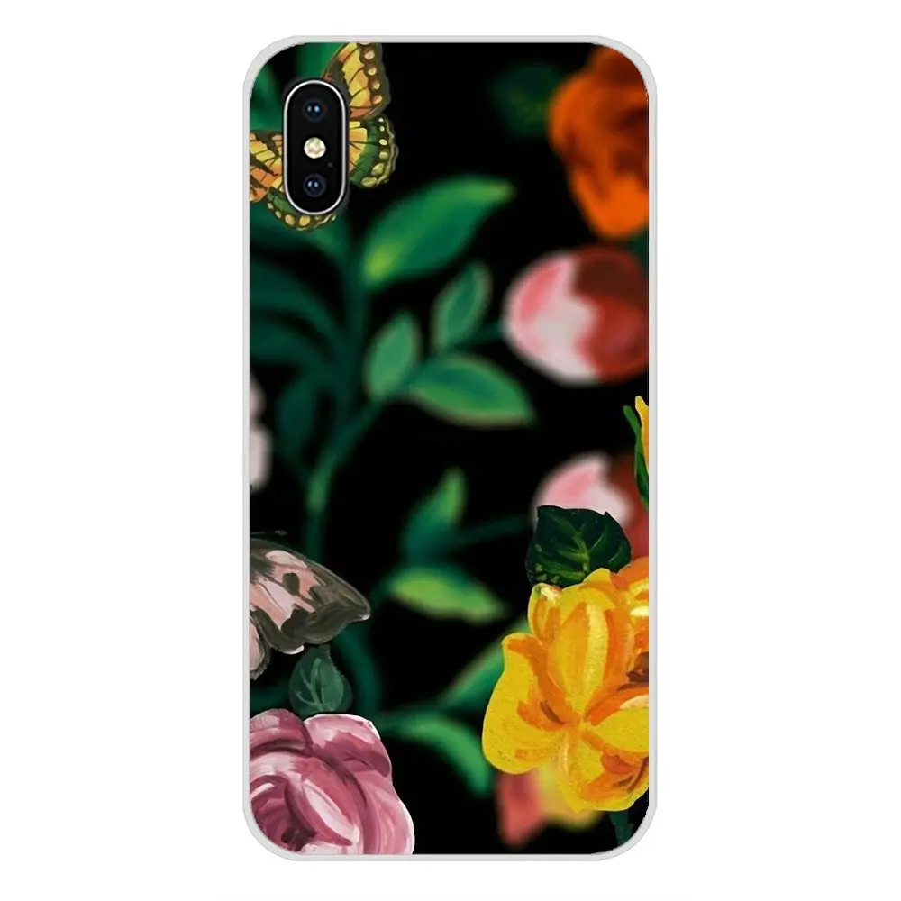 Змей и цветы для htc один U11 U12 X9 M7 M8 A9 M9 M10 E9 Plus Desire 630 530 626 628 816 820 830 мягкий прозрачный чехол