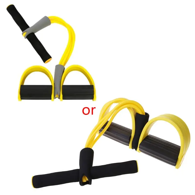 

Fitness Gym 4 Tube Resistance Elastic Bands Pedal Exerciser Sit-up Pull Expander A0KA