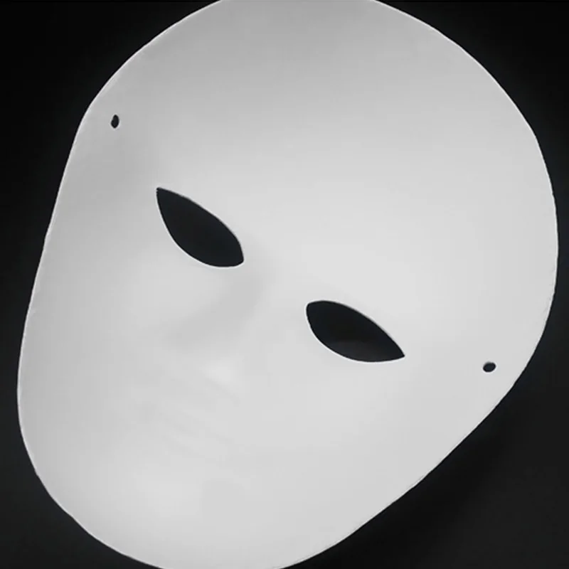 Рождественская маска для детского сада ручная роспись своими руками белая из