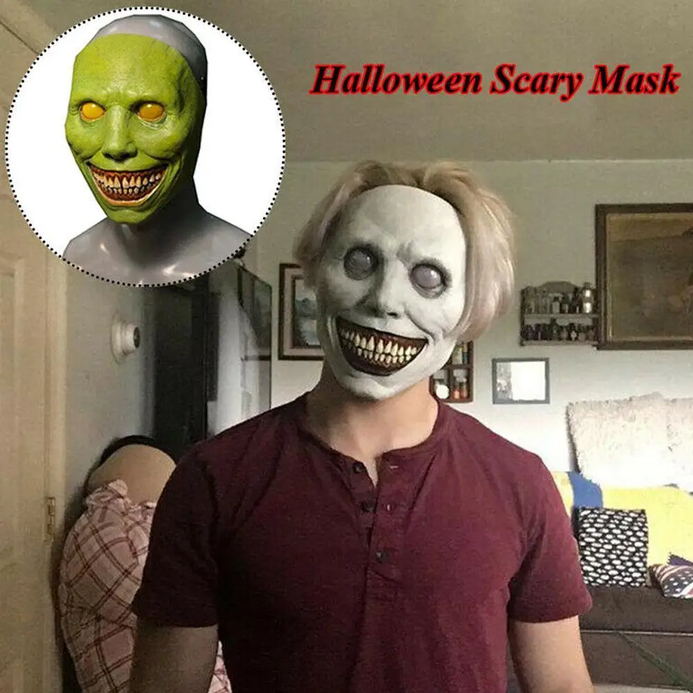 

Halloween Theme Mask, Smiling Demons, The Evil Cosplay Props, Horror Holiday Party Decoration 2021 festival Gift , masque