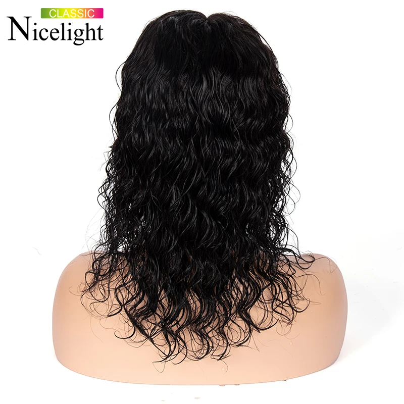 

Nicelight Hair Wet And Wavy Hair Wig Brazilian Dream Straight Hair 13x4 Lace Front Wig Will Become Deep Wave After Wash Lace Wig