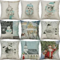 18 deer pillow case cushion linen cotton decorative hamster cover home