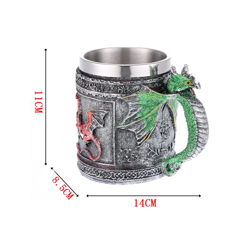 

Creative Resin Skull Beer Mug Personality Red Wine Glass Coffee Cup Mug Cute Coffee Mugs and Cups Coffee Mug Fall Mug