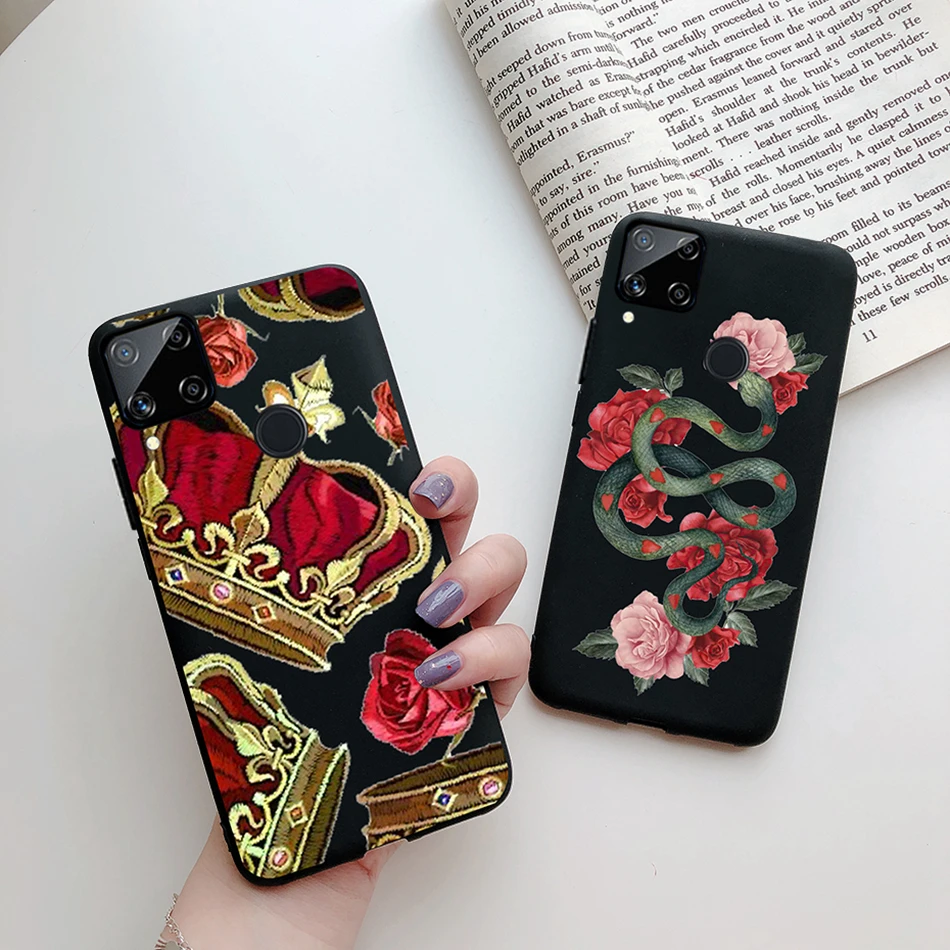 for realme c12 c15 c25 c25s 7i global case beautiful girls heart silicon tpu back phone cover for realme narzo 20 30a case funda free global shipping