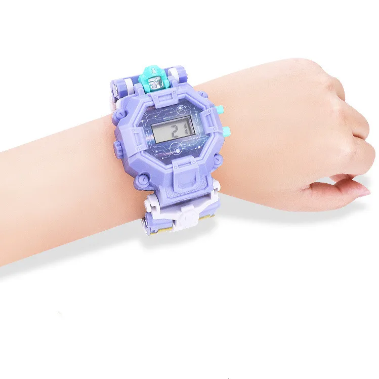 Водонепроницаемые детские часы роботы игрушки для детей подарок на день
