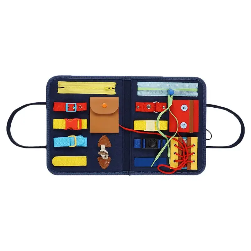 

Детская игрушка Монтессори, Детская занятая доска с пряжкой, необходимая развивающая сенсорная доска для развития интеллекта малышей