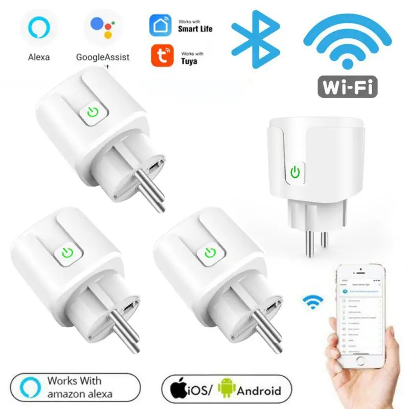 

Умная розетка AUBESS Tuya с поддержкой Wi-Fi и голосового управления