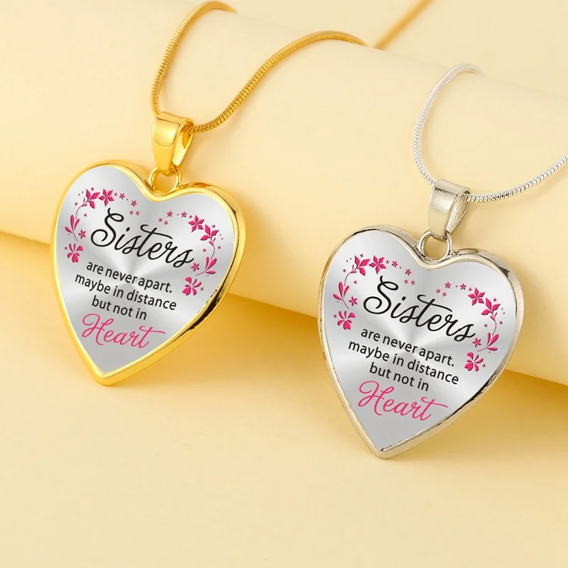 Ожерелье с подвеской в виде сердца для моей сестры лучший подарок на день