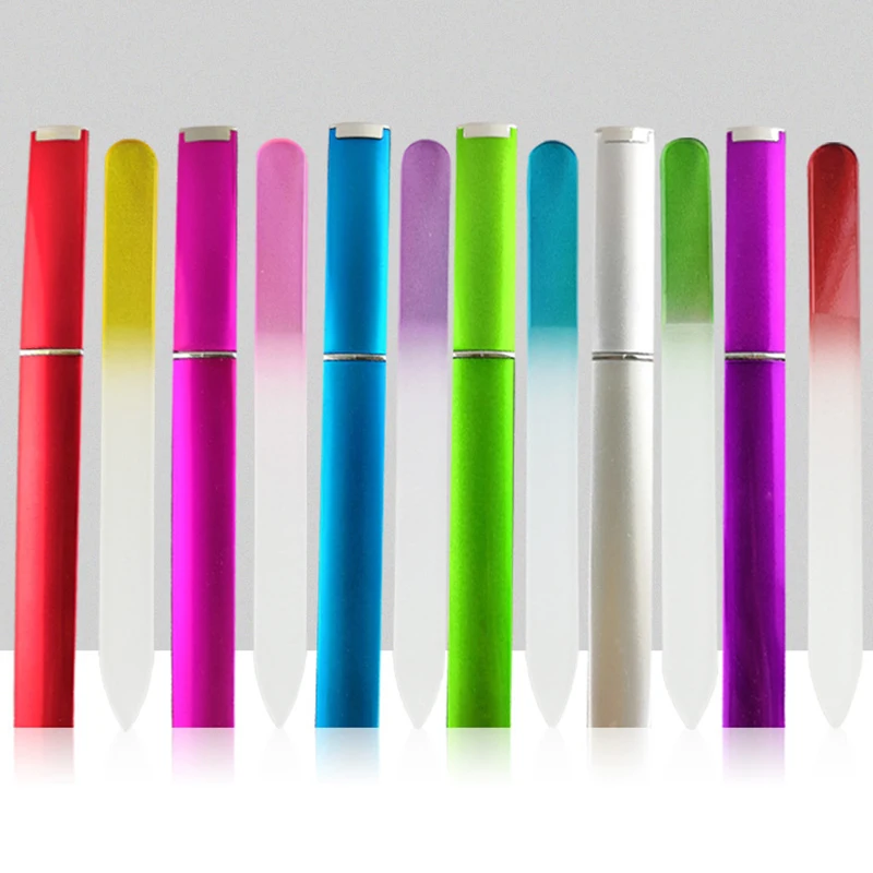 

1 шт., 6 цветов, профессиональные пилки для ногтей, прочная полировка, гранит, градиент, радужное стекло, аксессуары для дизайна ногтей, шлифов...