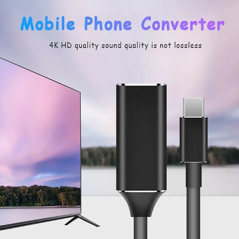 USB-C концентратор Тип с разъемами типа C и совместимому HDMI HD ТВ адаптер USB 3 1 4K