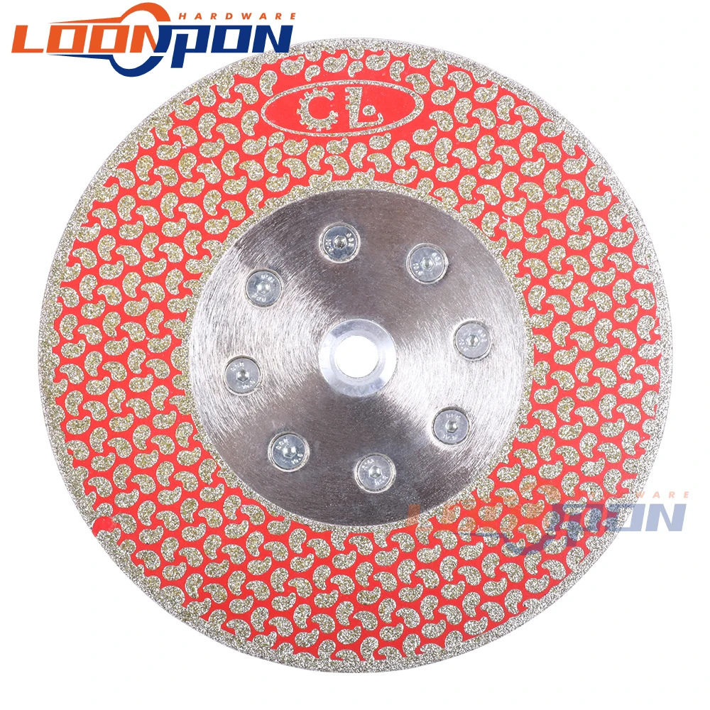 

M14 Flang Both Sides Galvanized Grinding Saw Blade 100-230MM Electroplated Diamond Cutting Disc Wheel
