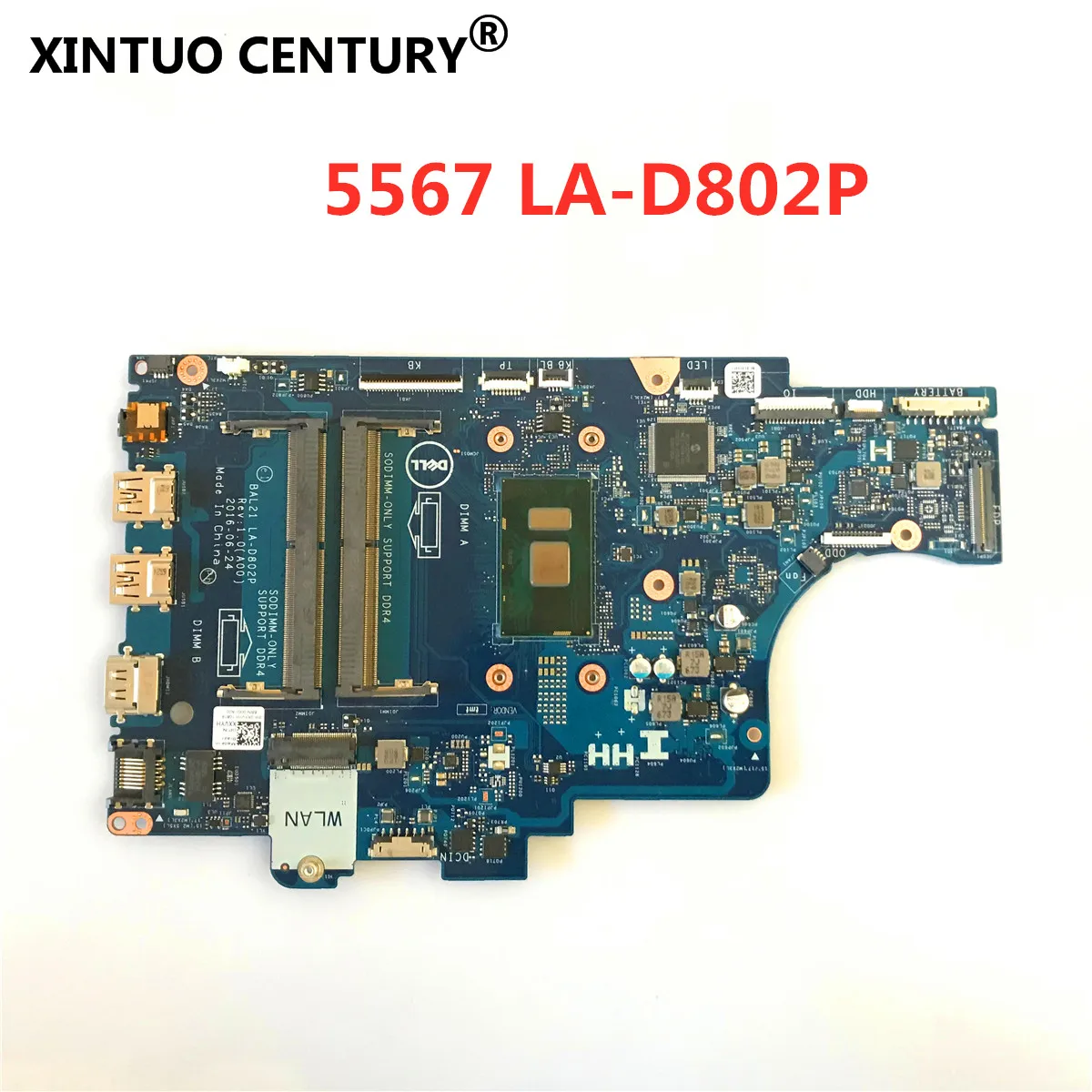 Для Dell Inspiron 5567 5767 CN 0DG5G3 Материнская плата ноутбука DG5G3 BAL21 LA D802P I5 7200U DDR4 материнская