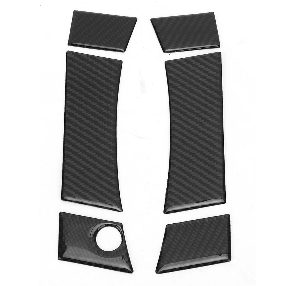 

6Pcs/Set Carbon Fiber Exterior Door Handle Trim Covers Fit for Nissan 350Z COUPE 2003‑2009