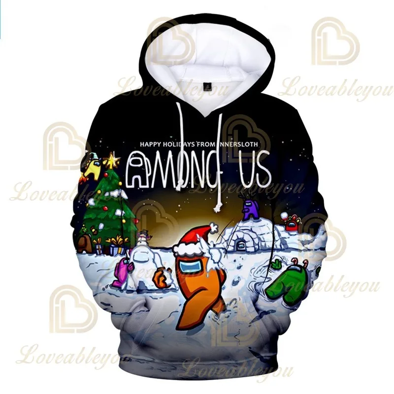 

Children Funny Game Printed Hoodie Crewmate Hoodie Kid Cartoon 3D Print Sweatshirt Harajuku Streetwear Spring Winter Top Clothes