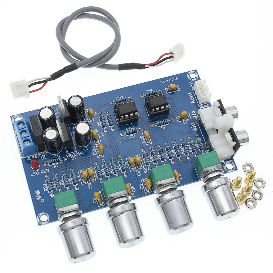 XH-M164 NE5532 Stereo Pre-усилитель предусилитель Tone Board Audio 4 усилитель каналов Module 4CH Control