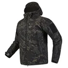 Тактическая камуфляжная куртка Softshell, зимняя мужская камуфляжная Ветровка из кожи акулы, водонепроницаемая охотничья одежда, военные куртки, уличные