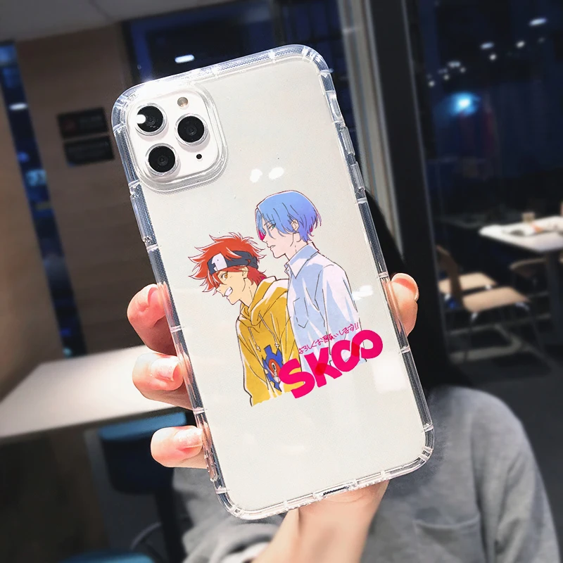 Милый прозрачный чехол Cute Anime Sk8 The Infinity для iPhone 11 12 Pro MAX 13 7 XR XS SE20 X 8 6Plus из мягкого силикона.