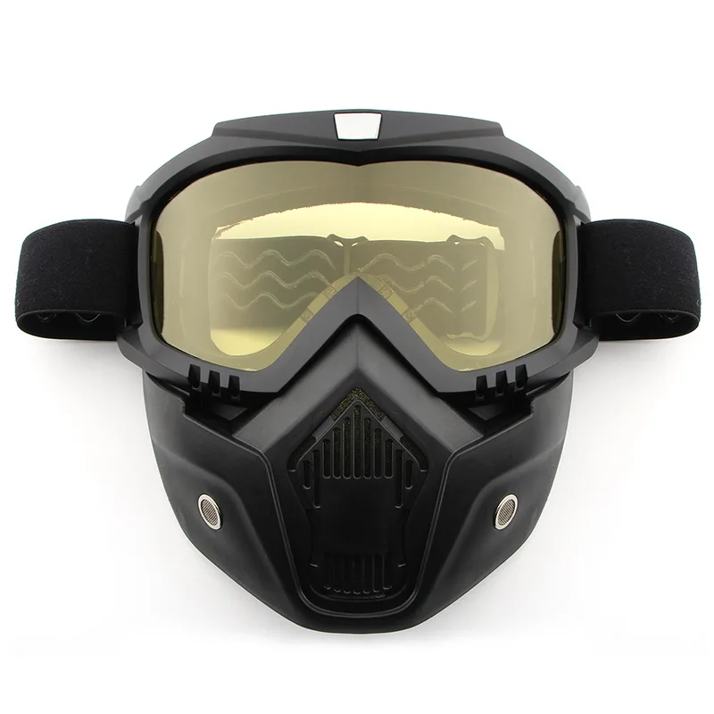 

Safety Goggles Face Mask Windproof Dustproof UV-protection Eyewear Mask Removable Bicycle Motorcycle Tactical Goggles Masks