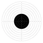 Мишень 9 для пневматических пистолетов 10 м, 170х170 мм, картон 280гм (50 шт.уп.)