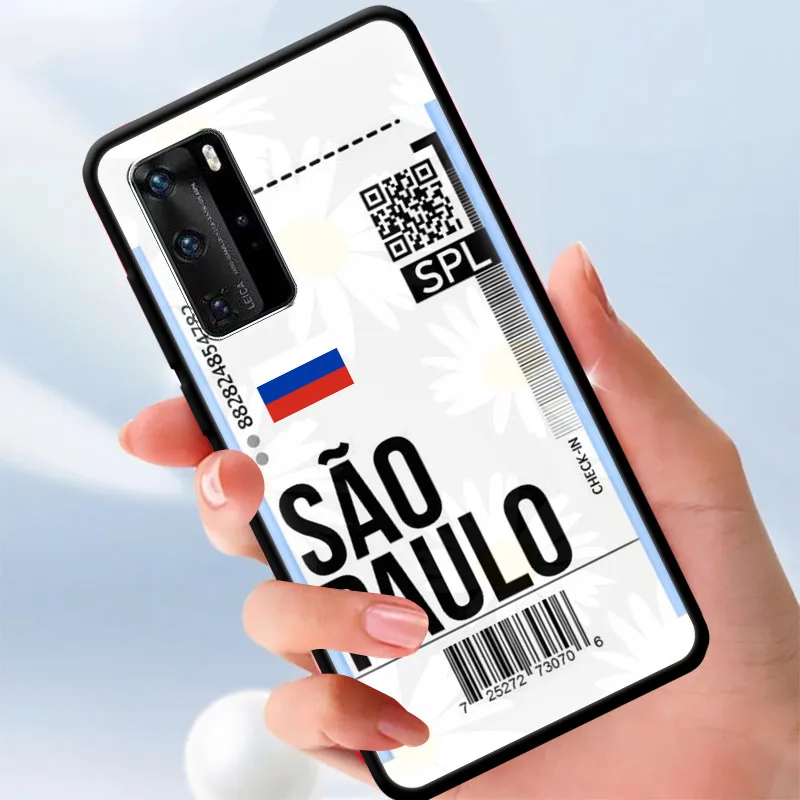 

Shell For HUAWEI Mate 40 20 10 Pro Plus Lite RS AIR ticket Label Case for Huawei P40 P30 P20 P10 Pro Plus Lite E Cover Coque TPU