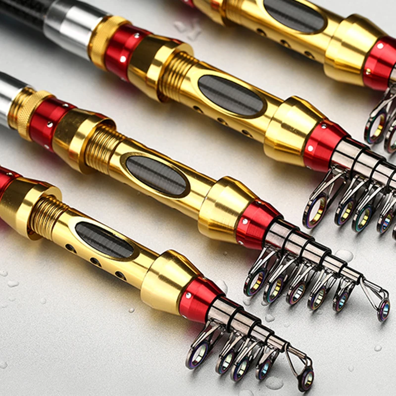 Углеродные телескопические удочки портативные спиннинговые Морская Лодка Рок