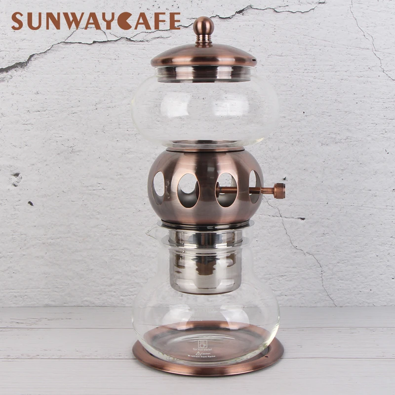 Горячая Распродажа 5 чашек искусственный сифон в японском стиле кофеварка для