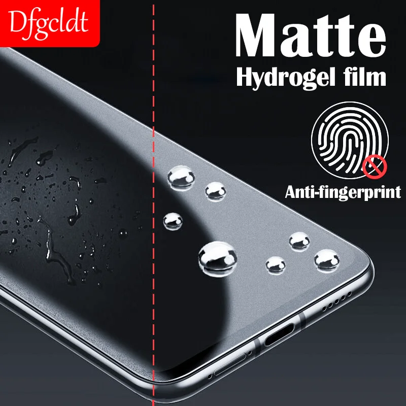 

Anti-fingerprint matte screen protector for xiaomi 11 10 9t poco f3 f2 full cover hydrogel film for redmi note 10 8 9 7 8a 9a
