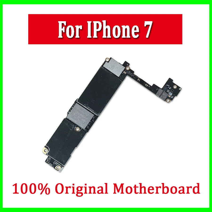 Оригинальная разблокированная материнская плата для iPhone 7 без отпечатков пальцев, Логическая плата для iPhone 7 без Touch ID с IOS полная рабочая