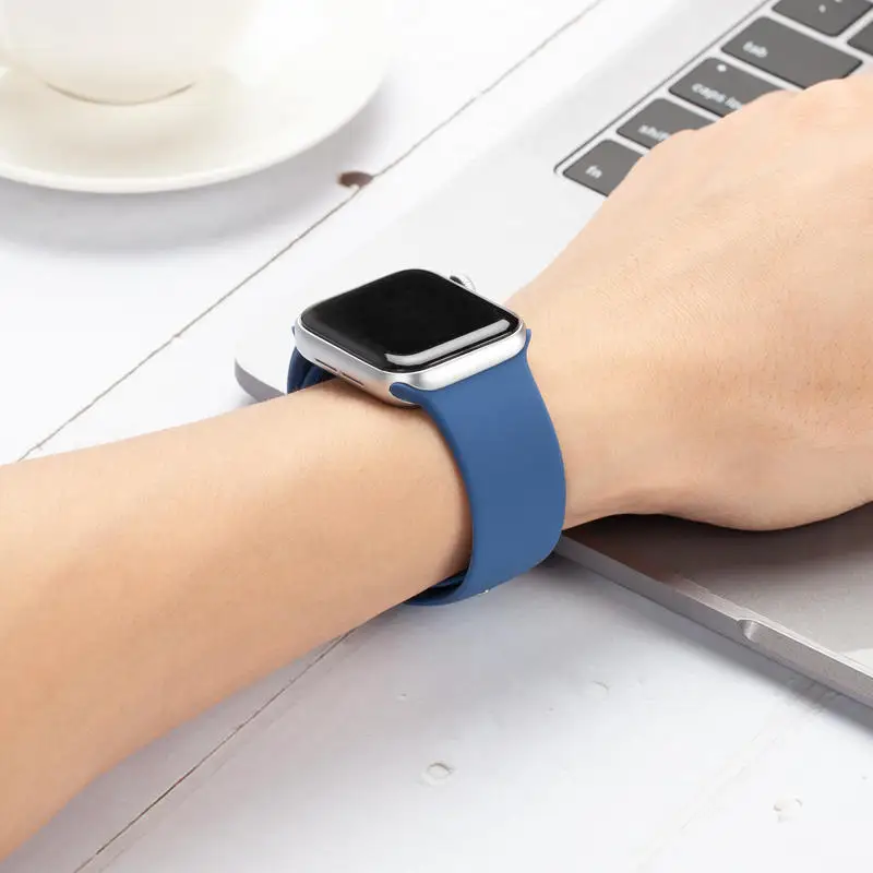 13 Ремешок для Apple Watch 38 мм 40 мм 42 мм 44 мм силиконовый ремешок IWatch Замена для Apple Watch серии 4,3, 2 38 мм 44 мм 81009 - Цвет ремешка: 13