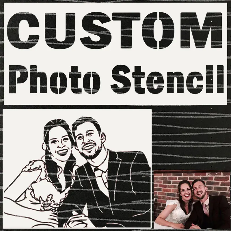 CraftArtGo-plantillas de fotos personalizadas para manualidades, pintura para &aacute;lbum de recortes, decoraci&oacute;n de pasteles, tamiz de az&uacute;car en polvo, molde de impresi&oacute;n para mesa de impresi&oacute;n-0