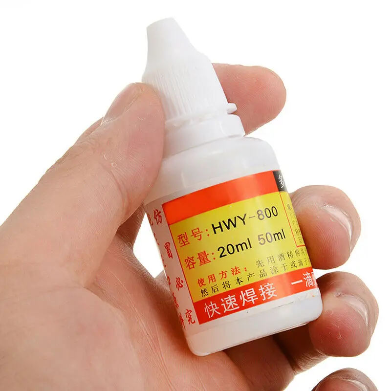 

Stainless Steel Flux 20ml Best Price 2pcs Welding Materials Hot Selling Solder HWY-800 Non-toxic Stainless Steel Liquid
