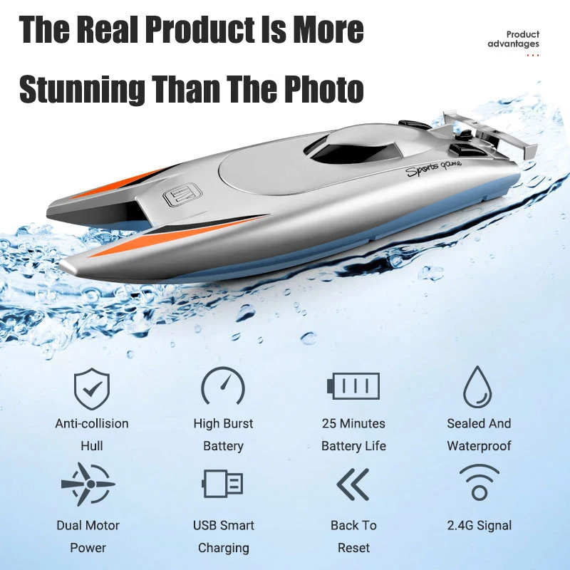 радиоуправляемая лодка bekobaby 24 г