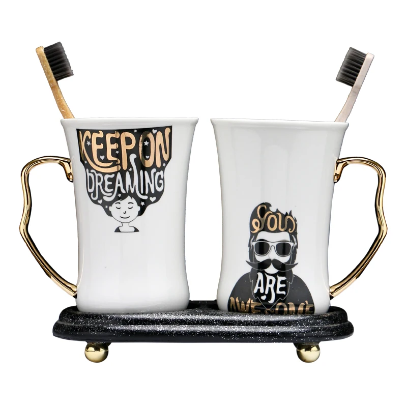 Креативные кофейные чашки двойная чаша керамическая подарок на день Святого