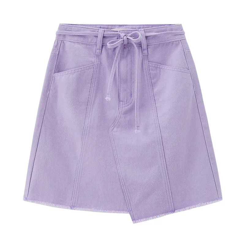 Женская мини-юбка INMAN асимметричная корейская модная трапециевидная юбка с