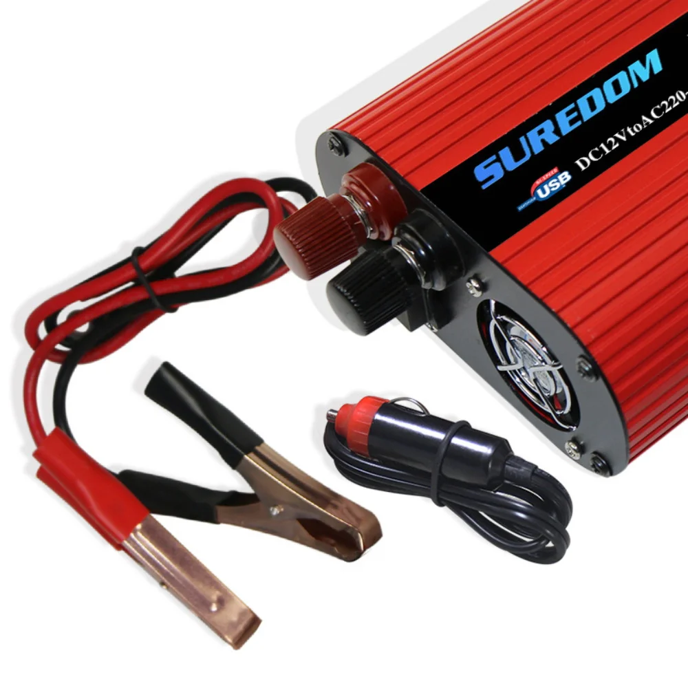 

SUREDOM 2000W Car Power Inverter DC 12V to AC 100V-120V / AC 220V-240V Solar Converter W/ Dual USB Ports